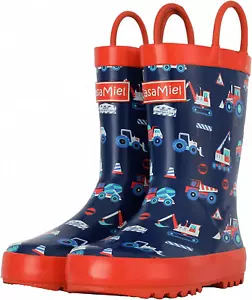 Toddler Rain Boots for Kids Unisex Kids Rain Boots for Boys and Girls, Handmade - Picture 1 of 12