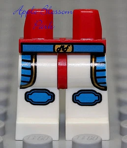 NEW Lego Boy/Girl Minifig WHITE LEGS w/Dare Devil Red Blue Patch Worker Belt - Picture 1 of 1