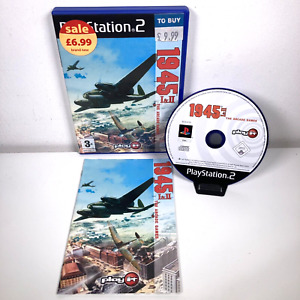 1945 I & II 1 & 2 The Arcade Games PS2 Playstation 2 Game Complete With Manual