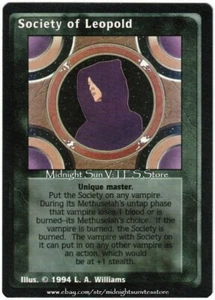 Society of Leopold Jyhad V:TES VTES Vampire CCG - Picture 1 of 1