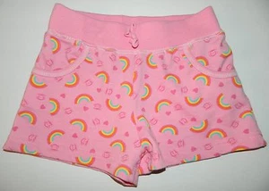 PAUL FRANK girls Pink RAINBOW Cotton Shorts* M - Picture 1 of 1