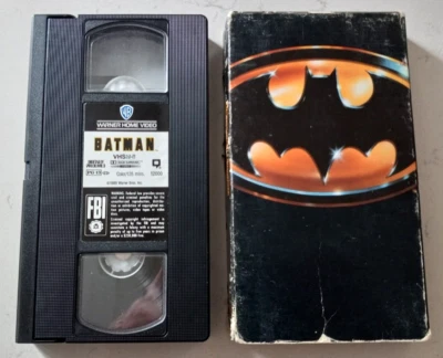 BATMAN VHS Video Tape (1989 Warner) Michael Keaton Jack Nicholson Retro Media - Image 1 of 4