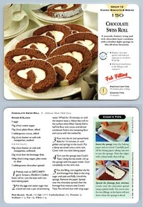 Chocolate Swiss Roll #150 Cakes.. - Delicious Meals Made Easy 1996-7 Recipe Card - Picture 1 of 1