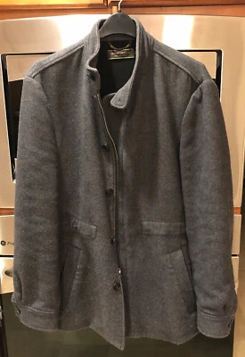 Chaquetón de lana Joseph Abboud para hombre - gris carbón - grande Foto 1 de 4