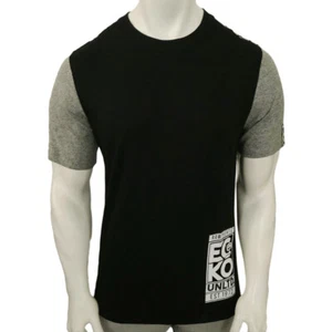 NUEVO CON ETIQUETAS ECKO UNLTD. MSRP $44.99 CAMISETA HOMBRE NEGRA GRIS CUELLO REDONDO MANGA CORTA M XL - Imagen 1 de 5