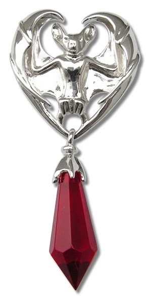 Schmuck Anhänger Anne Stokes Kristallhüter Fledermaus - Bild 1 von 1