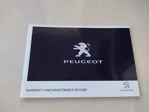 💯GENUINE PEUGEOT SERVICE BOOK 107 108 208 308 2008 3008 5008 RCZ TEPEE PARTNER - Picture 1 of 8