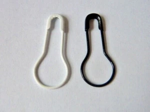 Maschenmarkierer Maschenmarker Stricken Häkeln weiß schwarz 22mm 2125 - Bild 1 von 9