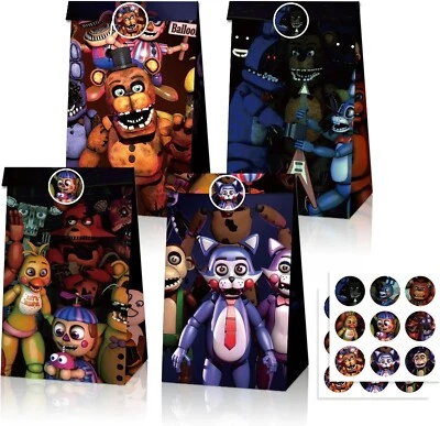 12 Five Nights At Freddy's  Gift Goodie Bags For A Birthday Party Event Favors - Image 1 of 4