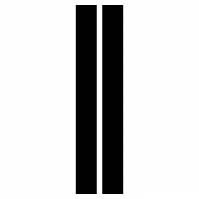 Universal Fit 3M 8 Inch Roof or Hood Racing Stripes Car or Truck 6ft Decals - Image 1 of 4