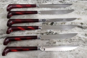 Set 6 Marvo Live Edge Steakmates Stainless Steel Steak Knife Knives Canada - Picture 1 of 9