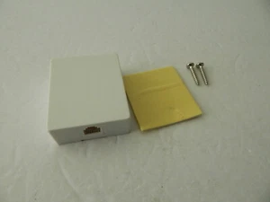 Universal External RJ11 Phone Jack 4-Wire White New - Picture 1 of 6