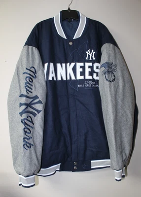 Nuevo MLB New York Yankees Lana Real Peso Pesado Reversible Chaqueta Hombre 4XL Foto 1 de 4