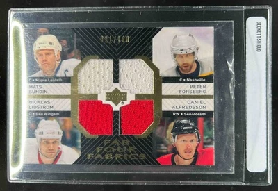 2007-08 Upper Deck Mats Sundin Lidstrom Peter Forsberg Alfredsson Jersey #21/100 - Image 1 of 2