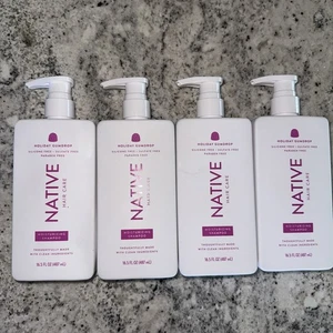 Lot of 4 Native Hair Care 2024 Holiday Gumdrop Moisturizing Shampoo 16.5 oz - Picture 1 of 2