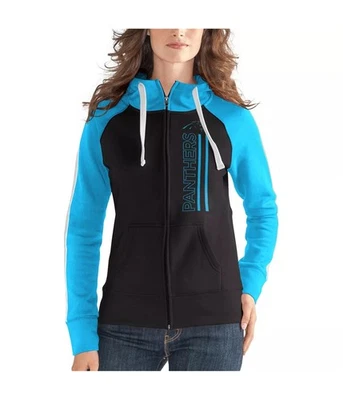 Sudadera con capucha deportiva G-III para mujer Carolina Panthers, negra, XX-grande Foto 1 de 2