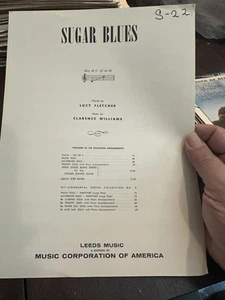Partituras de A Black Composer CLARENCE WILLIAMS 'Sugar Blues' - Imagen 1 de 2