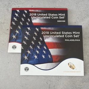 2018 US Mint Uncirculated Coin Set Denver + Philadelphia 20 coins w/OGP, COA#7P2 - Picture 1 of 3