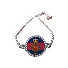 Household Cavalry Military Silver Colour Bracelet With Diamantes And Gift Box