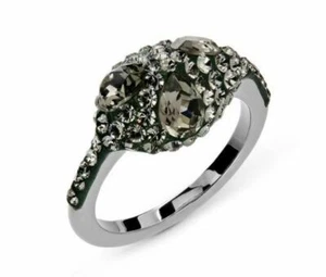 Atelier Swarovski Core Collection Moselle Stacking Ring Grey 55 58 New Box $149 - Picture 1 of 6