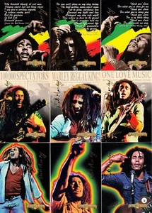 THE BOB MARLEY LEGEND 1995 HOBBY PARALLEL GOLD SIGNATURE CARD SET OF 50 MU BASE - Picture 1 of 3