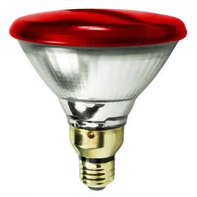 Philips Colortone 100PAR/R 100W PAR38 Red Flood Light Bulb - Image 1 of 2