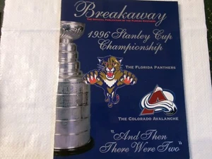 Breakaway 1996 Stanley Cup Championship Florida Panthers /Colordo Avalanche - Picture 1 of 2