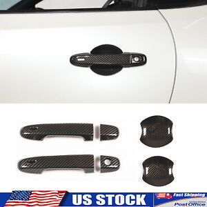 ABS Carbon Fiber Exterior Door Handle Cover Molding Garnish For GR86/BRZ 2022-23