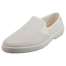 Rivieras Classic Mens White Espadrille Shoes - 7.5 UK
