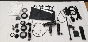 Vintage Camera Accessories Lot Hoya Vivitar Umbrella W/ Tilt Head Tripod Etc  - Picture 1 of 10