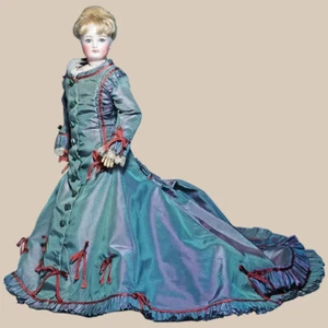 Muñeca Antigua Moda Francesa Bisque Poupee - Imagen 1 de 8