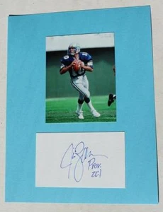 Jim Zorn Seattle Seahawks Hand Signed Autographed 3X5 Card Photo Set Mat --- - Picture 1 of 1