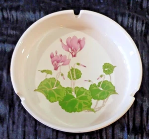 CENICERO VINTAGE ROSA CICLAMEN OTAGIRI PORCELANA 5" JAPÓN - Imagen 1 de 10