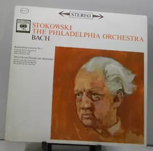 STOKOWSKI Conducts BACH 3 Chorale Preludes, Brandenburg No.5 1961Columbia VG+/EX - Imagen 1 de 4
