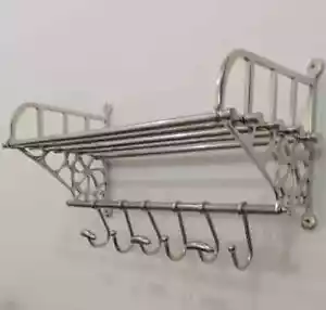 Home Décor Train Hall Luggage Wall Mounted Rack Shelf Hooks | Coat Rack - Picture 1 of 5