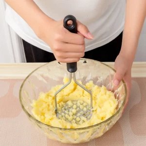 NEW- Potato Masher Heavy Duty Large 430 Stainless Steel kitchen Potato Masher - Picture 1 of 4