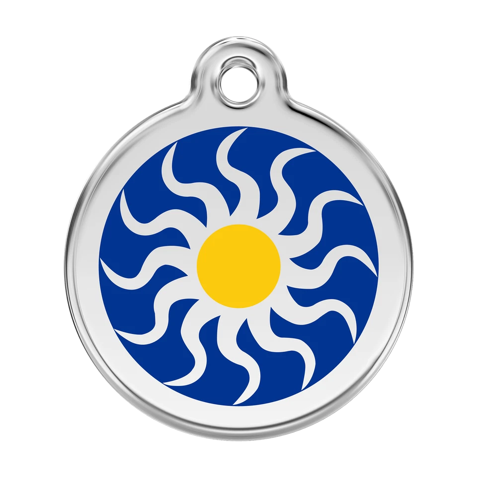 Tribal Sun Dog Cat Pet ID Tag Charm Personalized Red Dingo Lifetime Guarantee - Изображение 1 из 1