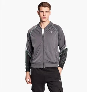 Sz M- Adidas Men’s Originals Superstar Tricot Track Jacket, Grey Five/Black. - Picture 1 of 9