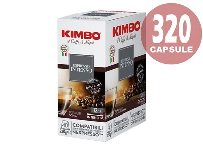 320 CAPSULE KIMBO COMPATIBILI NESPRESSO MISCELA INTENSO OFFERTA - Image 1 of 4