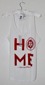 NWT Great State Women's White Texas A&M University HOME Scoop Neck Tank Top sz M - Picture 1 of 8