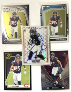 Lote 5 insertos Roma Odunze 2024 RC Panini Phoenix, Donruss Optic, Zenith - Imagen 1 de 2
