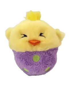 Aurora Plush Chirping Chick in Easter Egg 4" Yellow Purple Green Spots Soft Toy - Bild 1 von 7