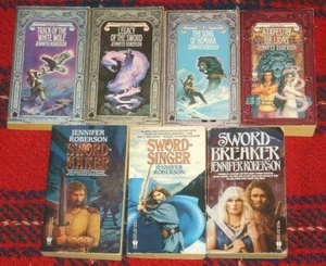 Reduced Lot-7 JENNIFER ROBERSON *2 SIGNED*PB Sword-Breaker/Maker/Singer #2,3,4,8 - Picture 1 of 7