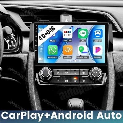 64G Android 13 For Honda Civic 2016-2021 Apple Carplay Car Stereo Radio GPS Navi - Image 1 of 4