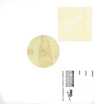Shakira, Objection (Tango) Ремиксы Эрика Куппера, (12", Сингл, Промо), почти как новые или  - Изображение 1 из 4