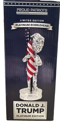 唐纳德·特朗普白金摇头公仔限量版2024年第一轮 — 第 1/4 张图片