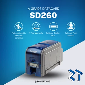 Impresora de tarjetas de identificación de una cara Datacard SD260 - Impresión de insignias - Imagen 1 de 1