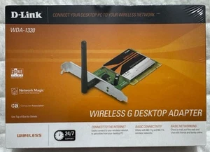 D-Link WDA-1320 802.11 g/b Wireless Desktop Adapter Brand New Sealed Fast Ship - Afbeelding 1 van 17