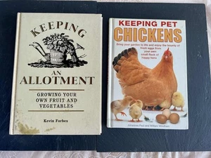 Keeping Chickens & Allotments Garden Books Self Sufficient Eggs Vegetables - Picture 1 of 5