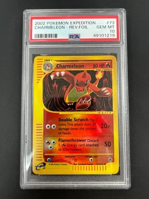 PSA 10 Reverse Holo Charmeleon #73 Expedition Uncommon Pokemon 2002 GEM MINT - Image 1 of 2